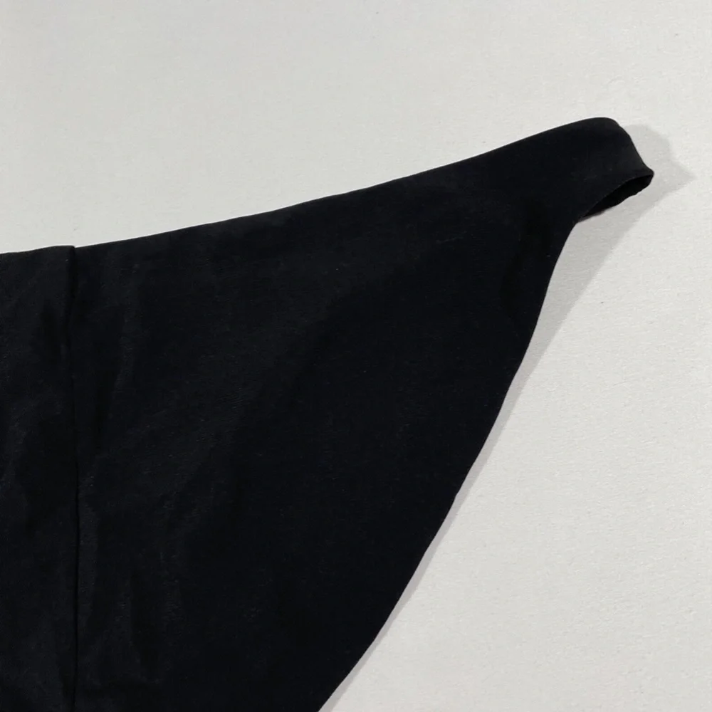 NWT Robin Piccone Ava Bikini Bottoms‎ in Black [SZ Large ]